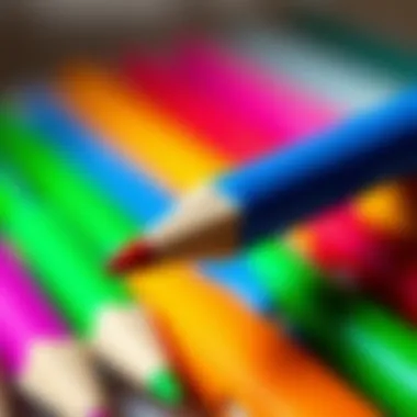 Dual-ended felt-tip pen showcasing vibrant colors