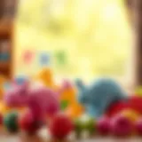 A vibrant selection of developmental toys for toddlers