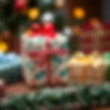 Creative gift wrapping ideas using colorful materials