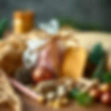 A close-up of materials used for DIY gifts