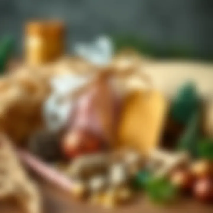 A close-up of materials used for DIY gifts