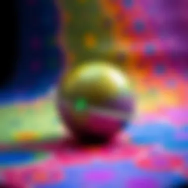 Colorful patterns created with Ebru technique