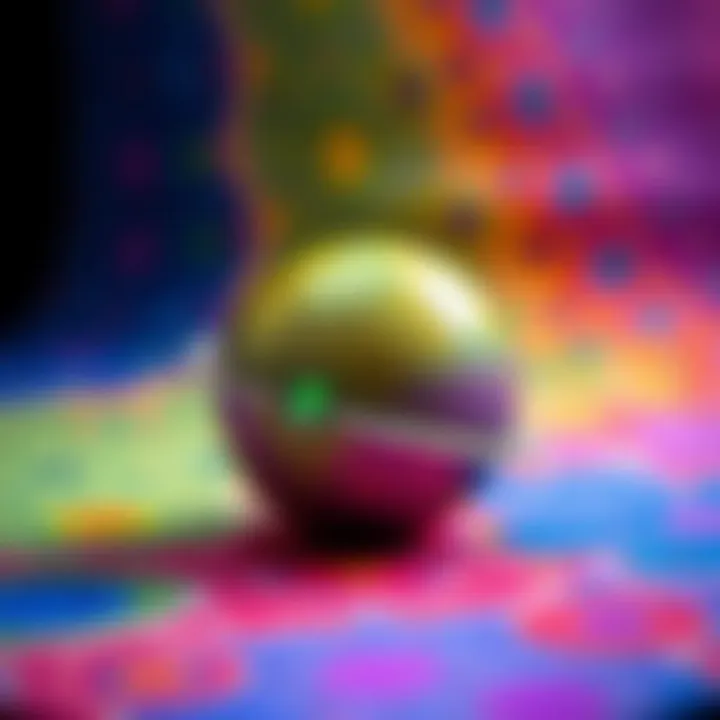 Colorful patterns created with Ebru technique