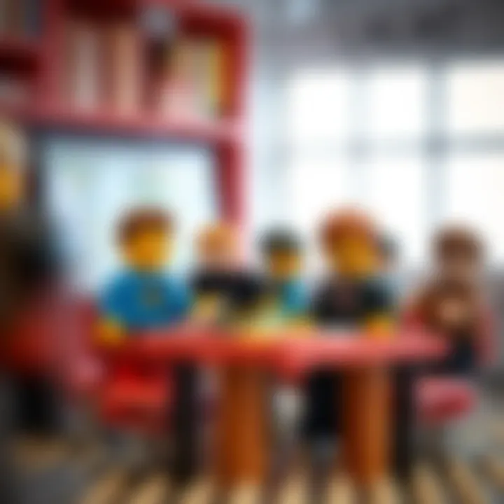 Educational settings using Lego mini figures for learning