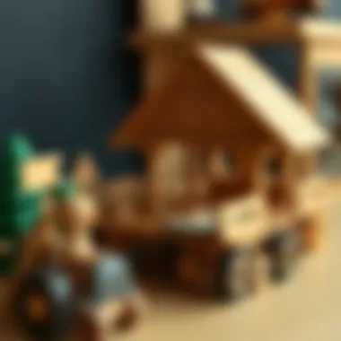 Educational wooden model for children