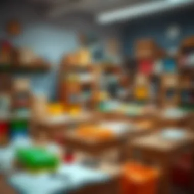 A classroom filled with educational resources