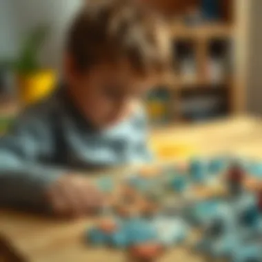 Child solving a puzzle, showcasing cognitive development