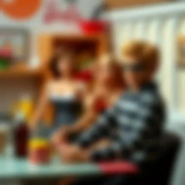 Diverse play scenarios with male Barbie figures