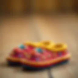Colorful figurine slippers designed for children
