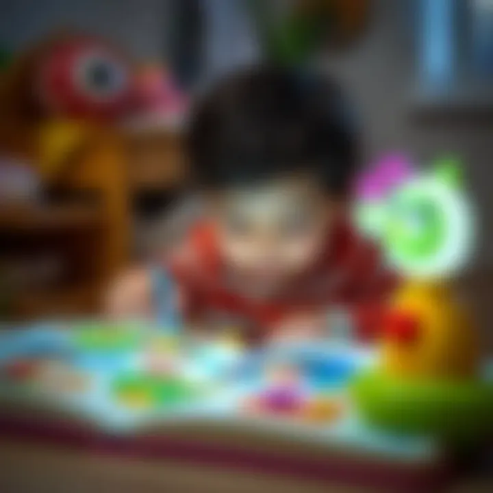 Interactive features of Fisher Price activity book