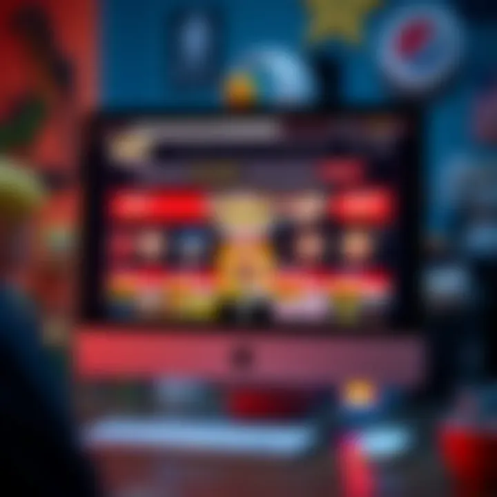 A computer screen showing an online store with Funko Pop discounts