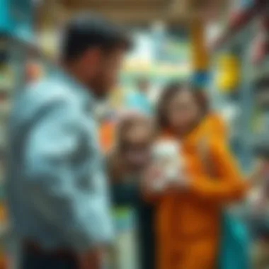 Parents shopping for safe and quality baby items