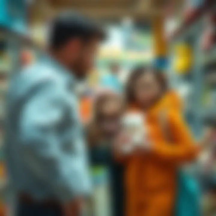 Parents shopping for safe and quality baby items