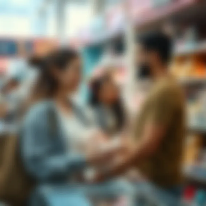 Parents browsing through quality baby products