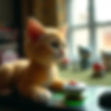 Engaging gameplay of Google cat game showcasing user interaction