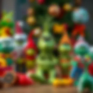 Various types of Grinch toys promoting different skills