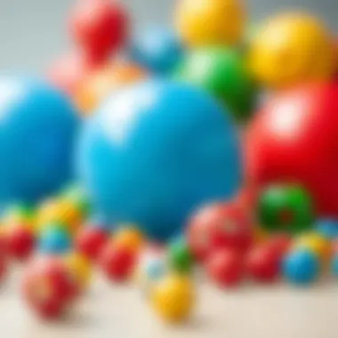 Colorful Toy Balls for Child Development Colorful toy balls promoting development