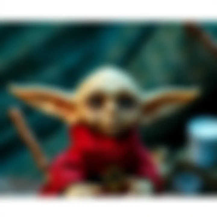 The Enigmatic House-Elf A whimsical house-elf with oversized ears, showcasing the charm of magical beings.