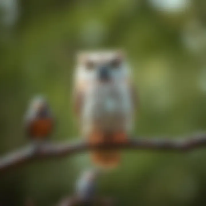 Owls: The Messengers of Magic A wise owl perched on a branch, representing the connection between magic and nature.