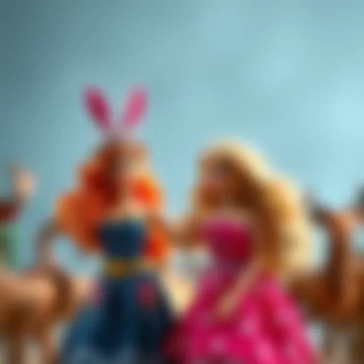 Educational toys featuring animal-themed Barbies enhancing childhood creativity