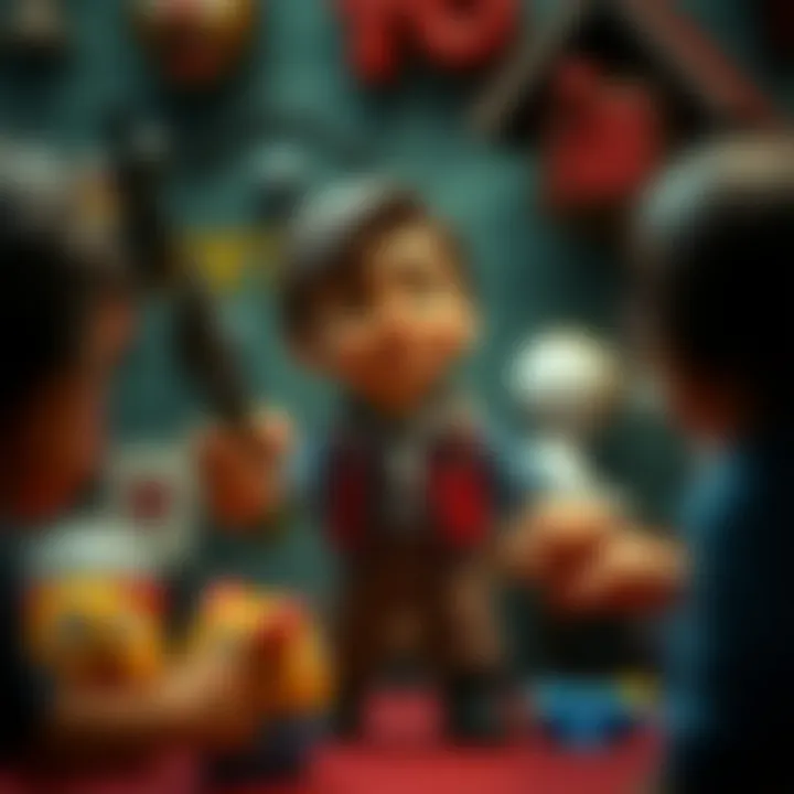 An overview of character interactions within the game environment