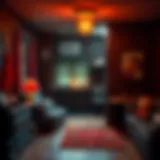 A sneak peek into the neighbor's house with creepy shadows