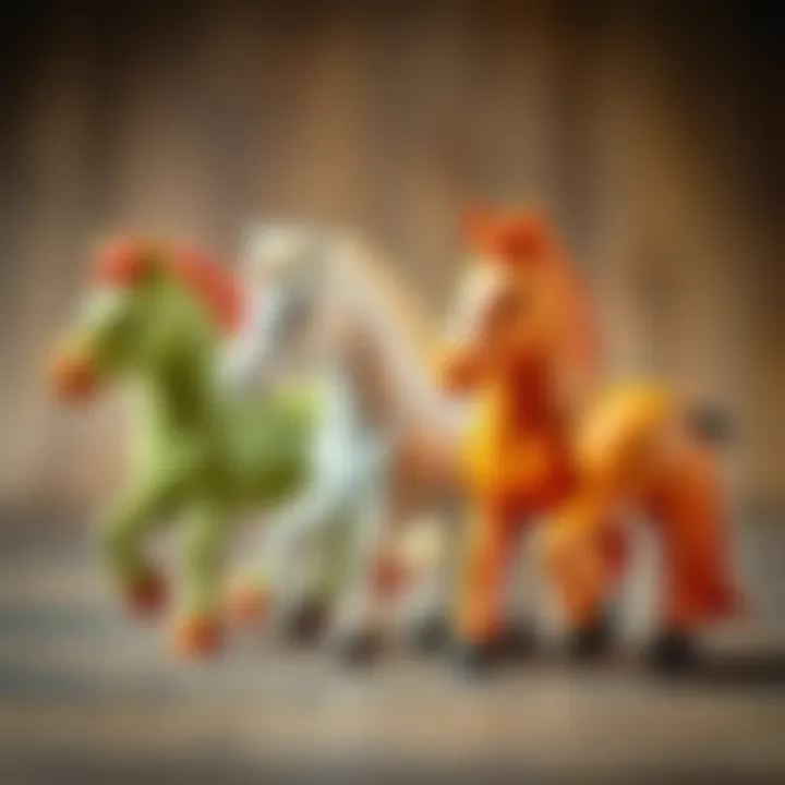 Evolution of Pony Toys A historical depiction of the evolution of pony toys through the years.