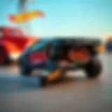 Dynamic Hot Wheels launching action