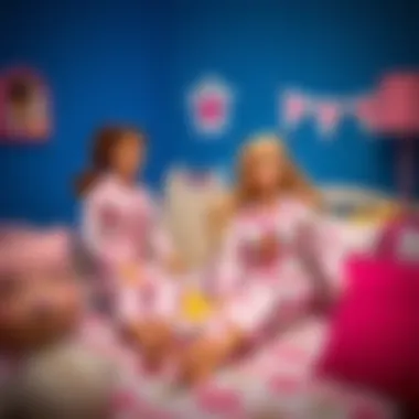 Imaginative playtime with Barbie and Ken themed sleepwear