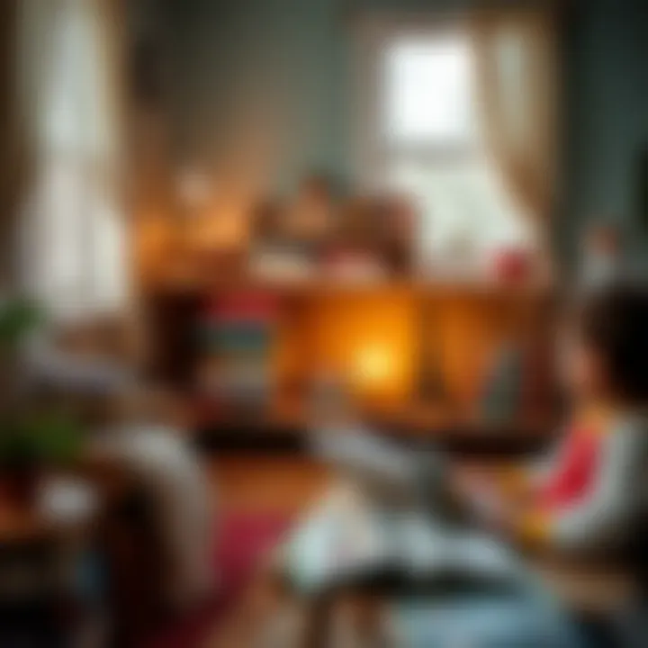 A cozy reading nook with inspiring books for young minds