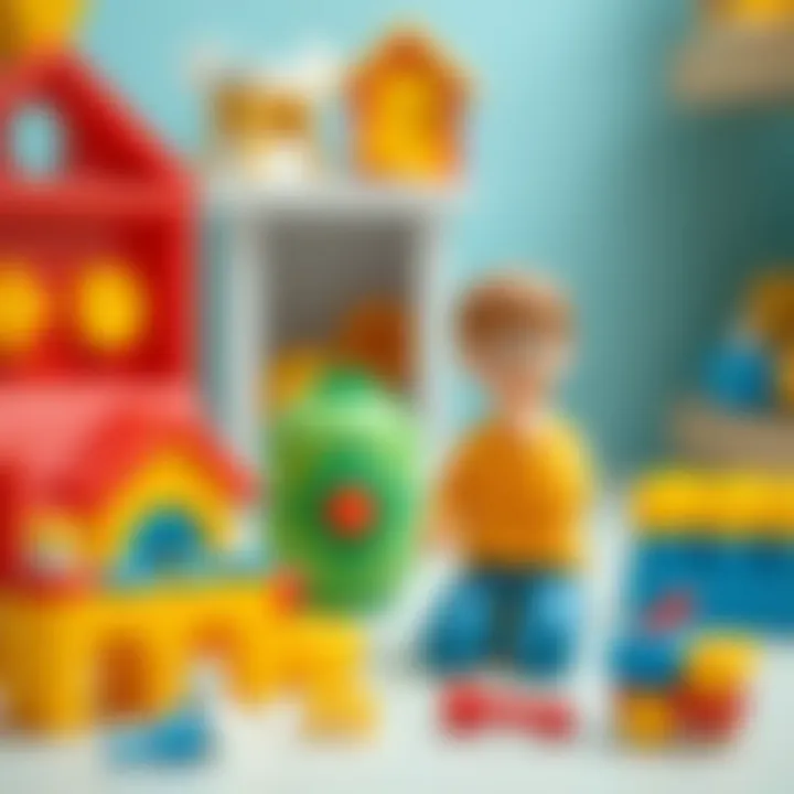 Colorful Janjan toys promoting cognitive development