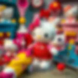 A vibrant collection of Hello Kitty themed toys and products showcasing innovative designs
