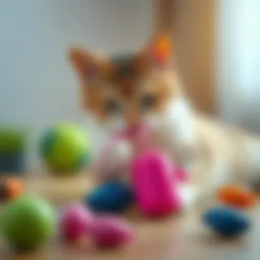 DIY cat toy using common household items