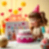 A heartfelt birthday card for a young girl filled with colorful illustrations and warm wishes.