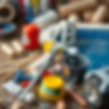 Essential materials for pool construction