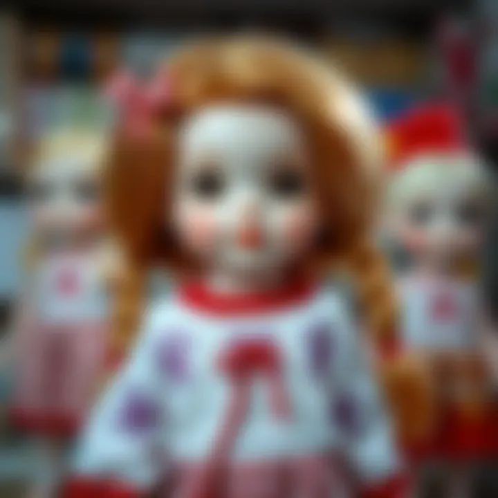 A colorful collection of toy doll sketches showcasing various styles