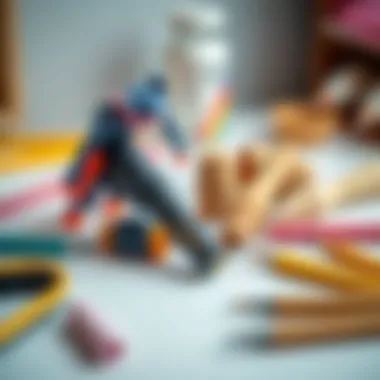 Materials and tools suited for children's doll drawing activities