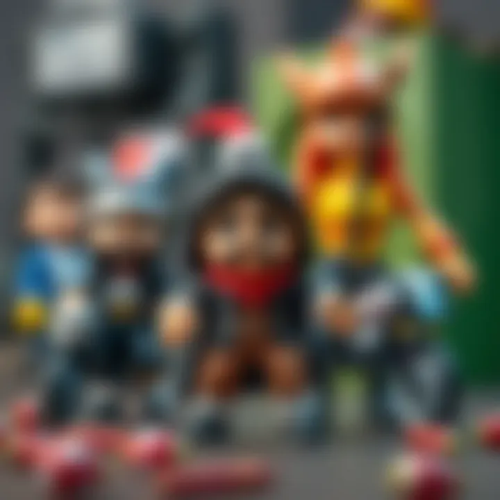 Merchandise inspired by Kral Şakir characters, illustrating their impact on the toy industry.