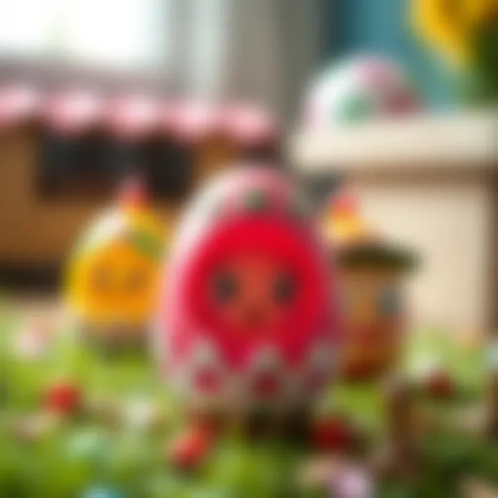 Colorful surprise egg toys featuring Kral Şakir characters