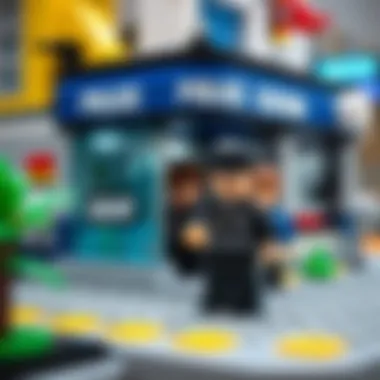 Kids collaborating on problem-solving with LEGO City Police Station