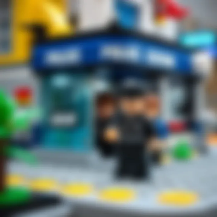 Kids collaborating on problem-solving with LEGO City Police Station