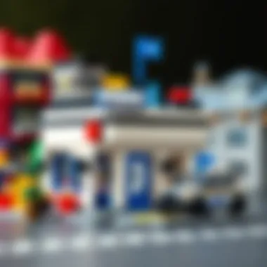 Creative construction with LEGO bricks at the Police Station