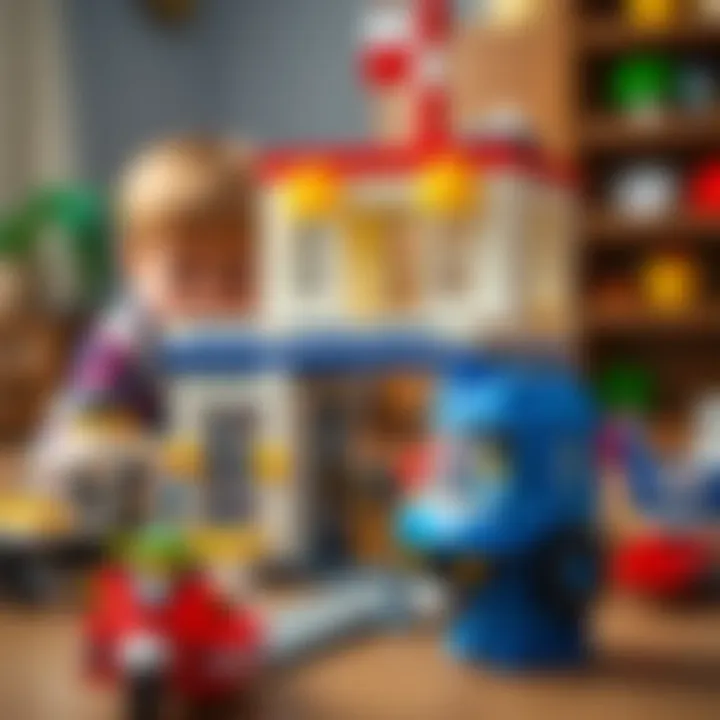 Children engaging in imaginative play with LEGO City Police Station