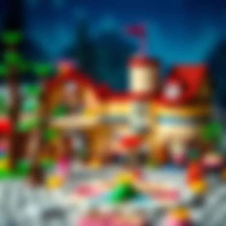 Imaginative scene created with Lego Friends pieces