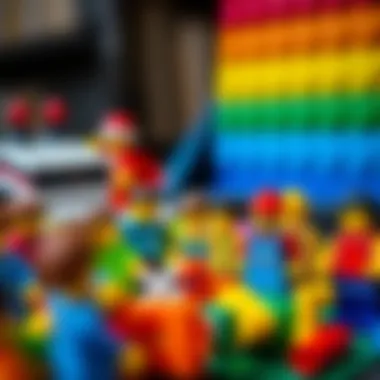 Colorful Lego mini figures showcasing creativity