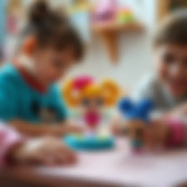Kids playing with LOL Surprise toys