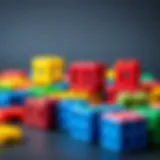 Colorful magnetic blocks that inspire creativity in children