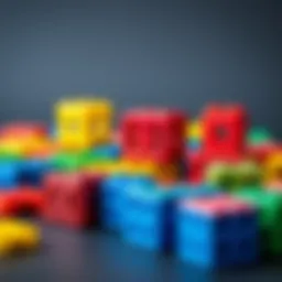 Colorful magnetic blocks that inspire creativity in children