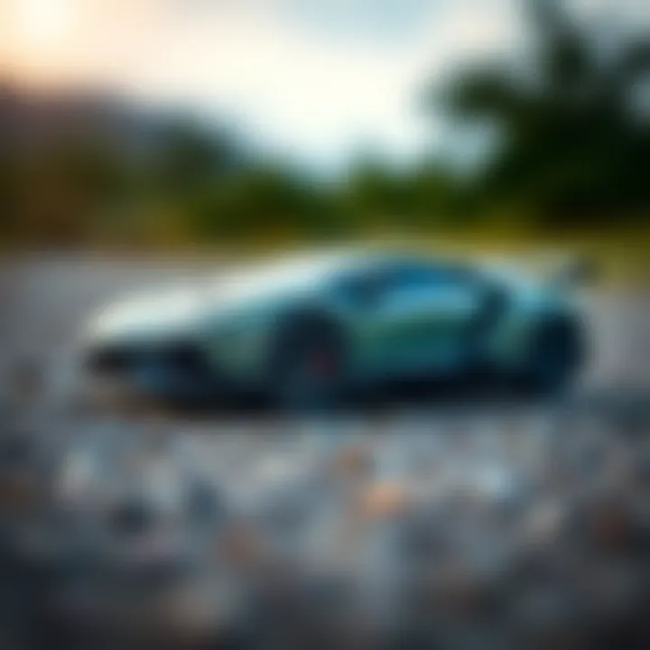 Close-up of Maisto remote control car features emphasizing design details