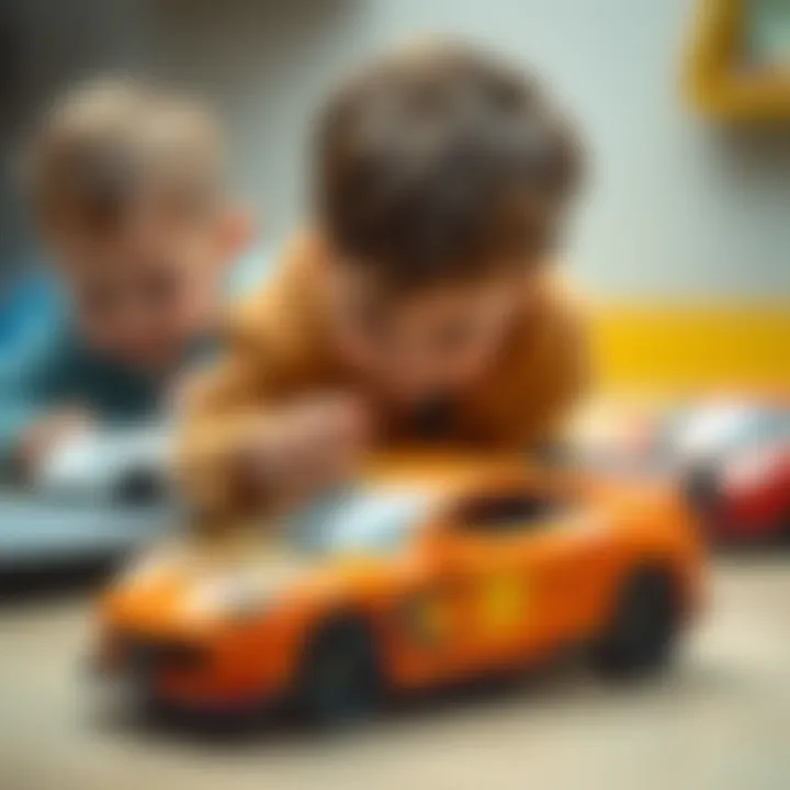 Children playing with Matchbox Superfast cars, highlighting their impact on development